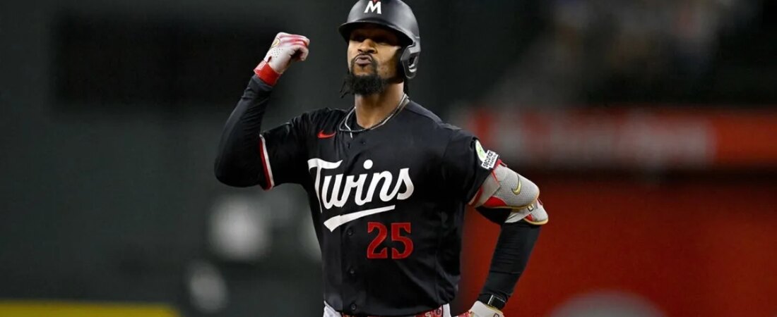 Byron Buxton, dos gêmeos, carrega o papel de Energizer Bunny para a revanche contra o Rangers